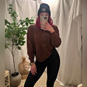 Colorado Springs Mountains Graphic Monochrome Crewneck Sweater